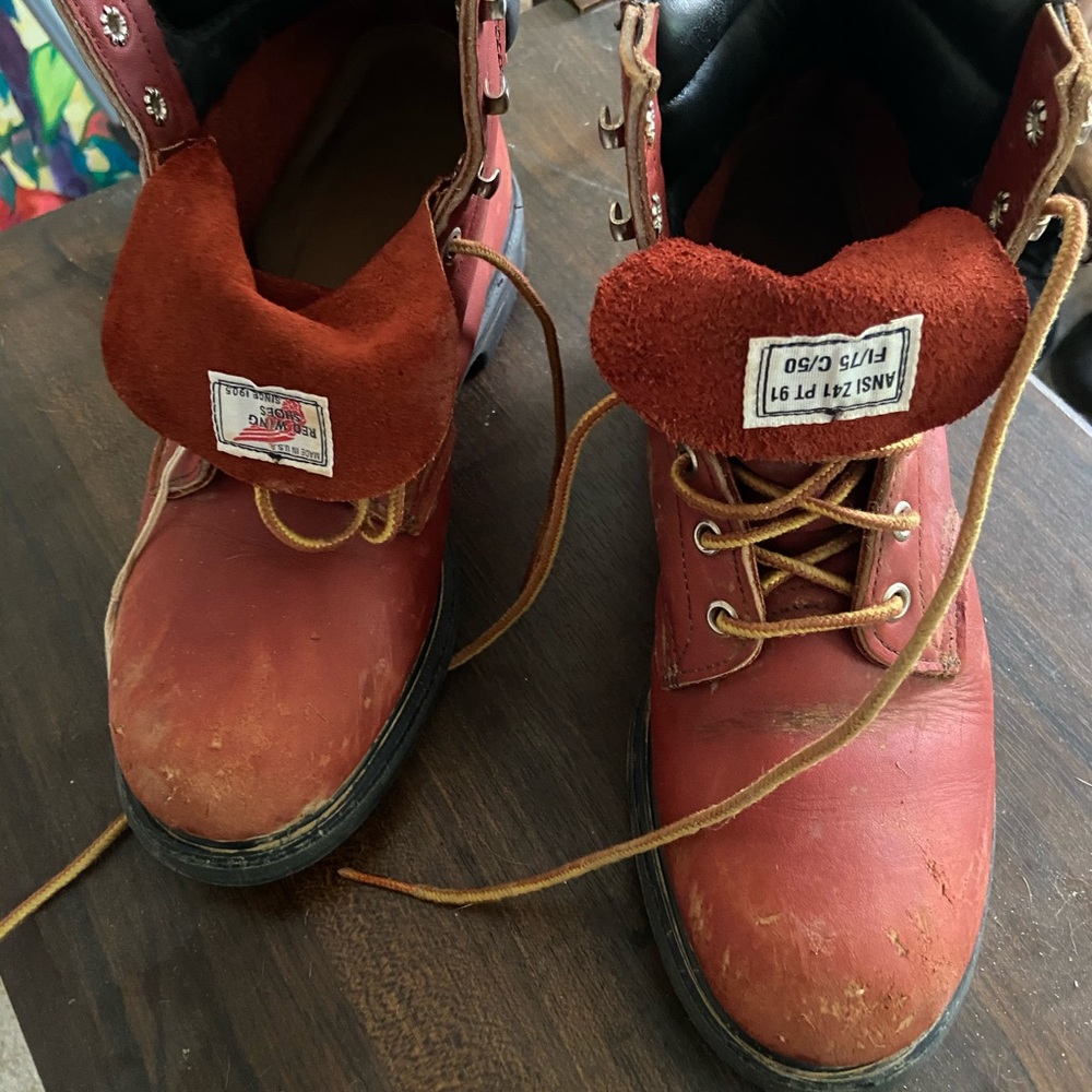RedWing Hard Toe Boots 8.5